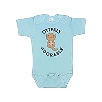 Baby Otter Onesie/Otterly Adorable/Newborn Otter Outfit/Super Soft Bodysuit/Sublimated Design