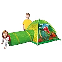 Dinosaur Play Tent with Tunnel