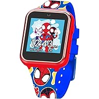 Accutime Marvel Spidey and His Amazing Friends Educational Touchscreen Smart Watch for Toddlers, Boys and Girls - Selfie Cam, Learning Games, Alarm, Calculator, Pedometer, and More (Model: SPF4016AZ)