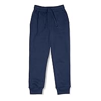 Amazon Essentials Boys' Fleece Jogger Sweatpants, Navy, X-Small