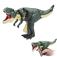 Dinosaurio Zazaza Juguete De Funny Trigger The T Rex Dinosaur Chomper Toys, Dinosaur Fun Robot Hand Pincher Dino Game Novelty Gag Toy Gift for Birthday, Halloween, Christmas (with Sound)