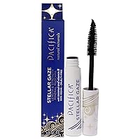 Beauty, Stellar Gaze Length & Strength Black Mascara, For Volume and Length, Vitamin B + Coconut, Natural Lash Effect, Silicone, Sulfate & Paraben Free, Vegan and Cruelty Free