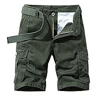 Men's Classic Cargo Stretch Short with Multi Pockets Outdoor Comfy Lightweight Quick Dry Stretchy Shorts