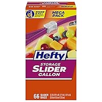 Slider Storage Bags, Gallon Size, 66 Count