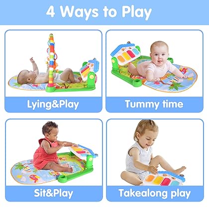 WYSWYG Baby Gym Play Mat and Play Piano Gym Mat