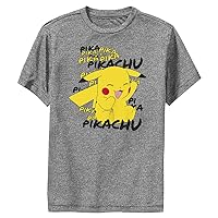 Pokemon Kids Pikachu Cracks a Joke Boys Short Sleeve Tee Shirt