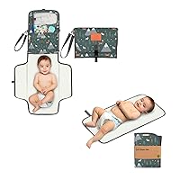 KeaBabies Portable Diaper Changing Pad and Waterproof Baby Changing Pad - Waterproof Travel Changing Mat for Baby, Compact Travel Changing Pad for Diaper Bag, Foldable Baby Diaper Clutch