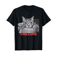 funny selfie chilling cat funny meme chilling for cat lovers T-Shirt