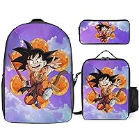 G.oKu Backpack Teen Boys And Girls with Lunch Box Pencil Case 3 in 1
