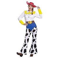 Disguise Women's Disney Pixar Toy Story and Beyond Jessie Costume, White/Black/Blue/Yellow, Small