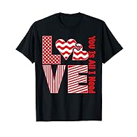 Love Is All I Need Valentine Shirt Couple Love Heart Puzzle T-Shirt