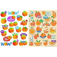Eureka Peach Stickers - Scented & Eureka Orange Stickers, Scented (650918)