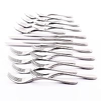 Knork Original Cutlery Utensils Flatware Set, 20 Piece, Gloss Silver