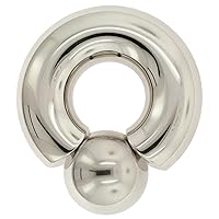 Stainless Steel Monster Screw-on Ball Ring: 17mm with 22mm diameter