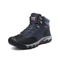 ASTERO Men Hiking Boot Warm Ankle Booties Non-slip Winter Shoes Snow Footwear for Male Climbing