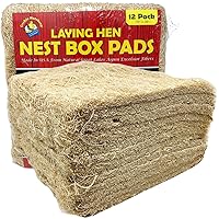 Cackle Hatchery Laying Hen Nest Box Pads Made in USA from Sustainable Aspen Exceslior - 13x13 Nesting Box Liners (12 Pack)