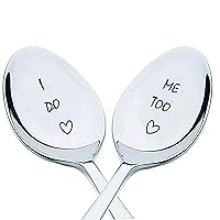 I Do Me Too With Little Heart To Impressing Gift For Husband Gift For Wife Wedding Shower Gift Cute Spoon Gift Engagement Gift Personalized Wedding Shower Gifts I Do Silverware Spoon Gift