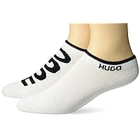 HUGO Men's 2-Pack Big Logo Ankle Socks