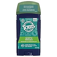 Tom's of Maine Long-Lasting Aluminum-Free Natural Deodorant for Men, North Woods, 2.8 oz. (Packaging May Vary)