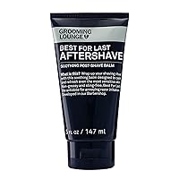 Grooming Lounge Best for Last Aftershave - Soothing After Shave Balm - Instantly Calms Irritated Skin - Refreshing Facial Moisturizer - Ideal for Sensitive Skin - Non-Greasy - Fragrance Free - 5 oz