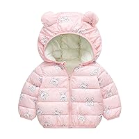 Toddler Baby Boy Girls Clothes Toddler Puffer Down Jacket Coats Soft Casual Coat Cute Print Jacket