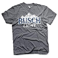 Busch Officially Licensed Light Beer Mens T-Shirt (Dark-Heather)
