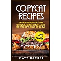 Copycat Recipes: How To Make Your Favourite Dishes At Home: Delicious Meals From Meat To Desserts. Cook The Most Popular Recipes And Share With Your Family Copycat Recipes: How To Make Your Favourite Dishes At Home: Delicious Meals From Meat To Desserts. Cook The Most Popular Recipes And Share With Your Family Hardcover Paperback