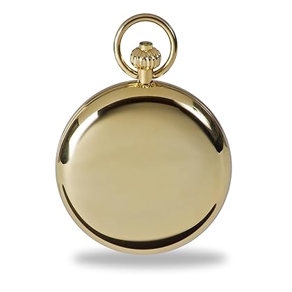 Rapport Vintage Pocket Watch with Chain Classic Oxford Open Face Pocket Watch with Sub-Seconds