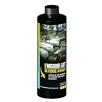MICROBE-LIFT Sludge-Away Pond and Outdoor Water Garden Sludge and Muck Remover, Safe for Live Koi Fish, Plant Life, and Décor (32 Ounces)
