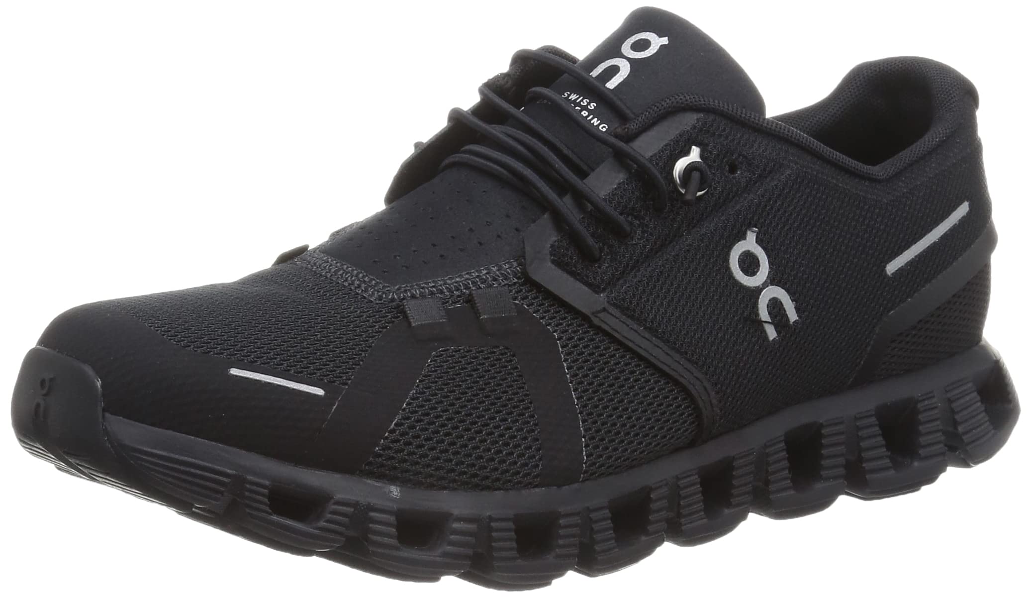 On Men's Cloud 5 Sneakers, All Black, 10 Medium US