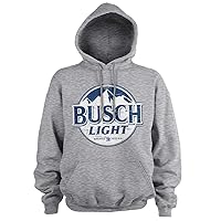 Busch Officially Licensed Light Beer Vintage Logo Hoodie (Heather Grey)