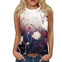 Spring Summer Workout Tank Tops for Women 2024 Oversized Sleeveless Plus Size Shirts Blouses Beach Clothes for Women