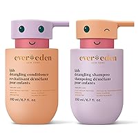 Evereden Happy Hair Duo Kids Shampoo and Conditioner Set - Clean, Vegan, & Tear-Free Shampoo and Conditioner for Kids - Hair Detangler for Kids with Any Hair Type - Detangles, Strengthens, & Smooths
