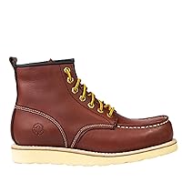 Lumberjacks® steeltoe cap vintage moc toe mens 6 inch boots - 7584