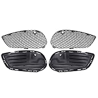 XtremeAmazing Front Bumper Fog Light Grille Mesh Cover Trim for Mercedes-Benz C-Class C180 C200 C250 C300 2015-2018 W205 AMG Line Model Left and Right Side