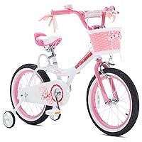 Princess Girls Kids Bike 12 14 16 18 20 Inch Children Bicycle with Basket for Age 3-12 Years