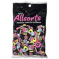 Gustaf's AllSorts Gourmet English Licorice Candy, 6.3 Ounce Peg Bag