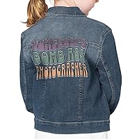 Somebody's Bomb Ass Photographer Kids' Denim Jacket - Great Gifts - Items for Photography Lovers