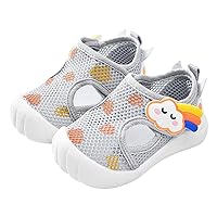 Baby Girls Boys Summer Breathable Mesh Sandals V𝐞lcro Sneakers Soft Bottom Anti-Slip Lightweight Beach Shoes