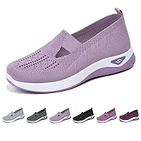 Women's Orthopedic Shoes Breathable Soft Clogs, Walking Slip on Diabetic Foam Shoes Hands Free Slip in Sneakers Arch Support