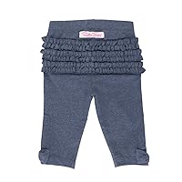 RuffleButts® Baby/Toddler Girls Stretchy Capri Leggings with Bow