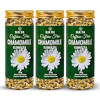BLUE TEA - Herbal Tea combo - Chamomile Tea - 3.15 Oz (pack of 3) || SLEEP TEA | FLOWER TEA || Vegan - Non-GMO - Caffeine-free – Eco Conscious Pet Jar Pack |