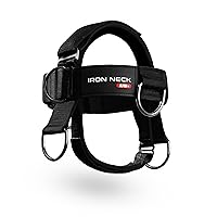 Iron Neck Alpha Plus Neck Harness - Elevate Neck Strength with Adjustable Head Harness - Ultimate Neck Weight Workout Accessory for Linear and Rotational Exercises - Gym-Grade Neck Training Gear