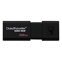 Kingston Digital 32GB DataTraveler 100 G3 USB 3.0 Flash Drive, 2 Pack (KW-U713202-8A)