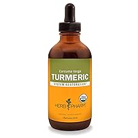 Certified Organic Turmeric Root Liquid Extract for Musculoskeletal System Support - 4 oz
