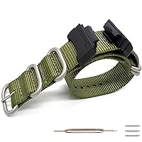 Military Ballistic Nylon Strap Replacement for G-Shock Watch Bands Compatible with Casio G-Shock Watch Model GW100/GA100/GA400/GD120/ DW-D5500 /DW5600E/ DW6900/DW-9052/GWM5610/GW9400