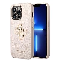 CG MOBILE Guess Phone Case - iPhone 15 Pro Max Phone Case in Pink 4G Big Metal Logo Logo Anti-Scratch, Comfortable & Durable Hard Case with Accessible Ports