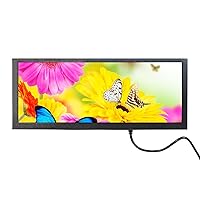 VSDISPLAY 10.3 Inch 1920x720 Portable LCD Monitor 850 Nits 10.3'' Small Stretched Bar Display with HD-MI Video Input,for DIY Game Monitoring Second Screen Panel