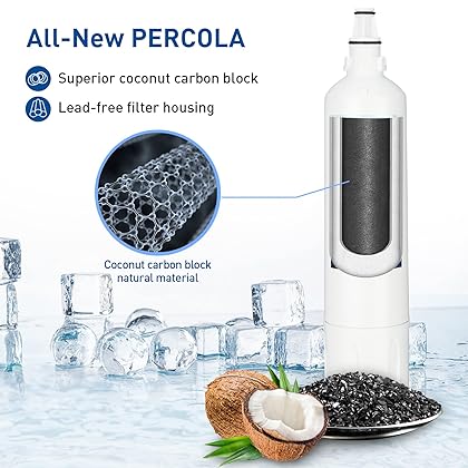 PERCOLA Sub-Zero 4204490/4290510 water filter, Compatible Sub-Zero PRO48/PRO4850 Refrigerator (3 Pack)