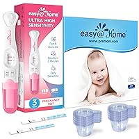 Easy@Home Ovulation Test Strips 100 Pack + 100 Cups + Pregnancy Test Sticks 3 Pack